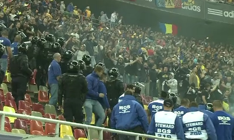bataie suporteri romania ungaria